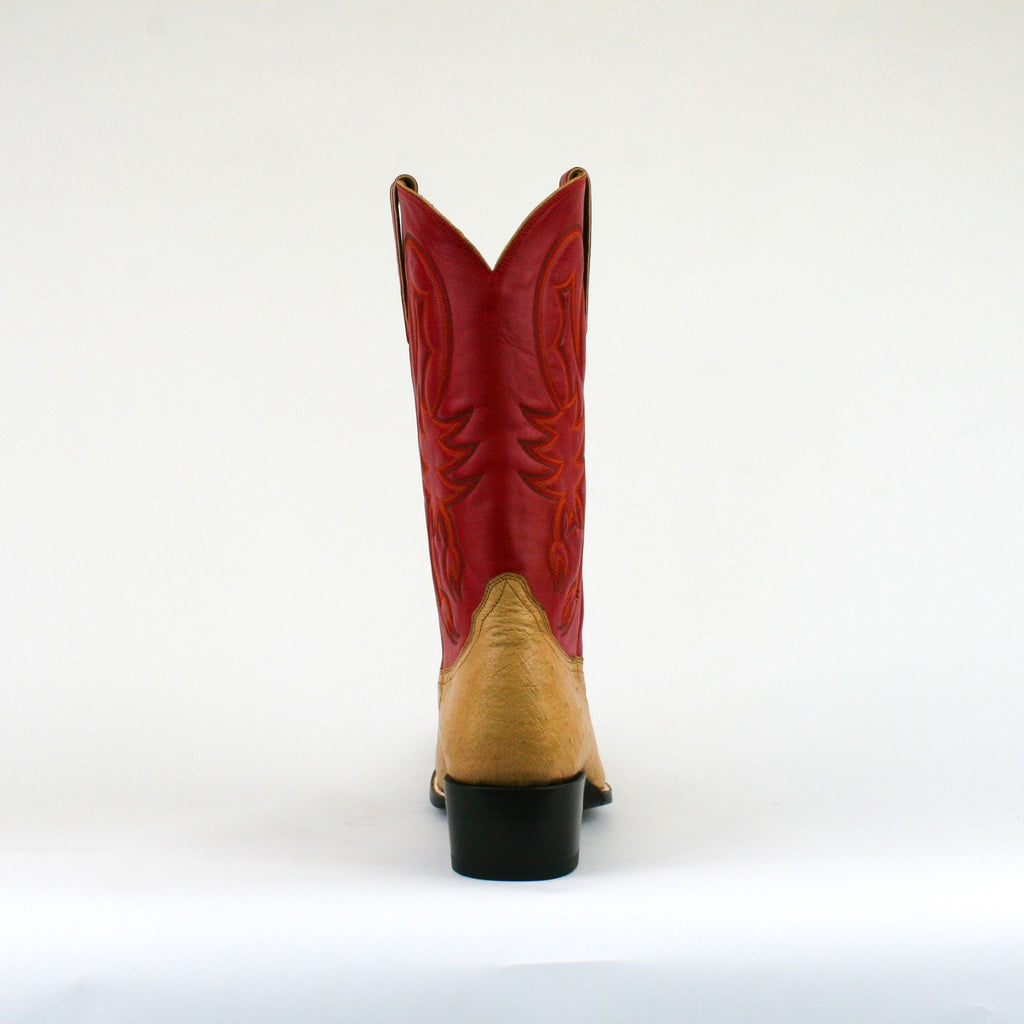 Baja mens boot back view on white background