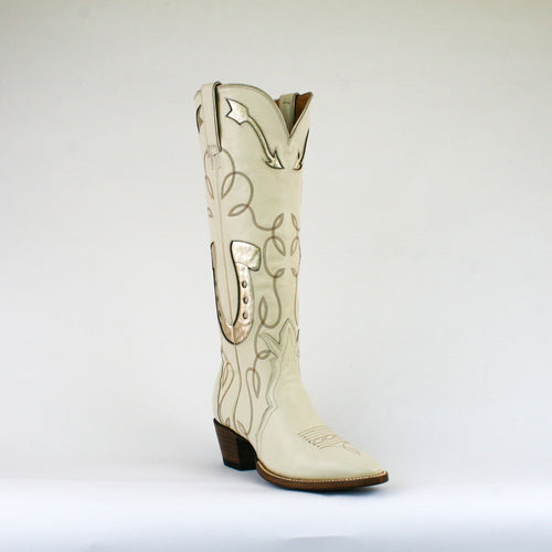breann western boot front angled view with white background
