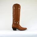 Gwen womens boot side view with white background