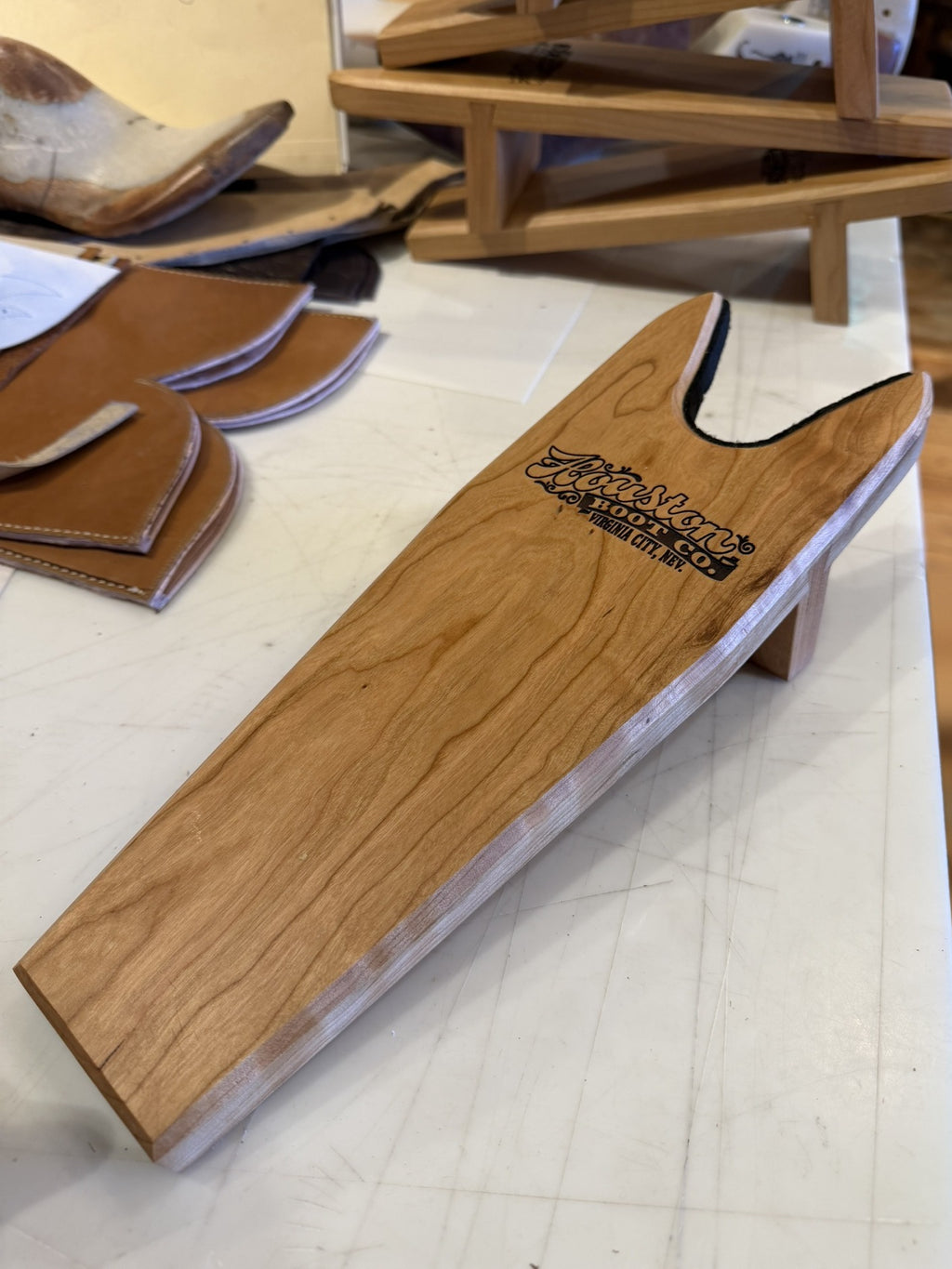 Houston Boot Co. cherry wood bootjack