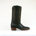 Russell cowboy boots side view with white background
