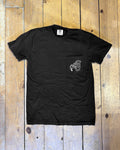 Smells Good T-Shirt, front with HBC pocket logo